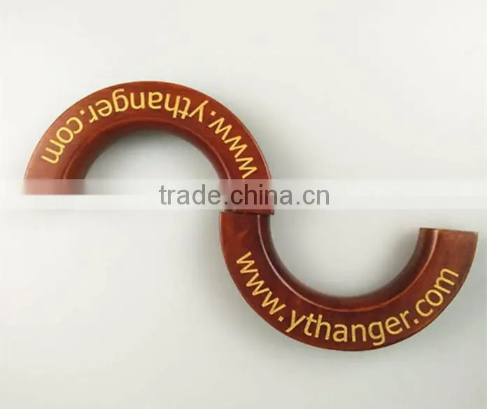 CY-0003 new products custom logo wood scarf hanger jeans hanger