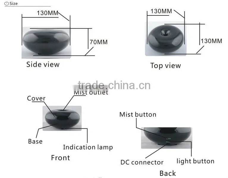 Ultrasonic aroma diffuser / wholesale aromatherapy diffuser