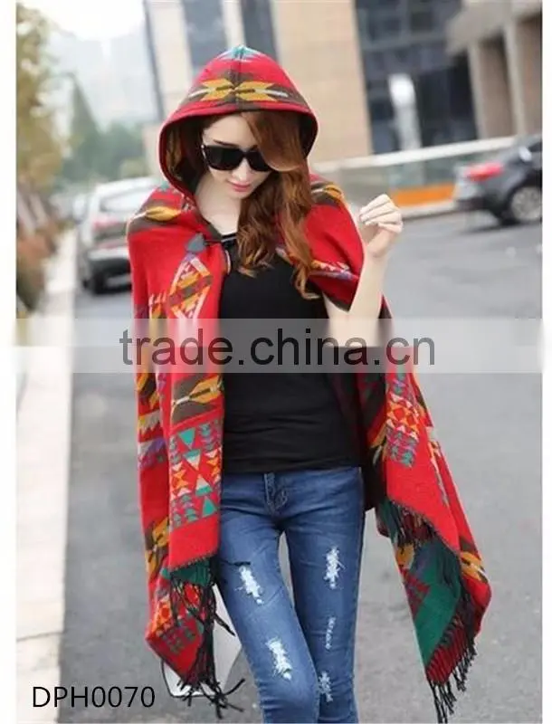2016 ladies women Fashion hooded Blanket scarf shawl