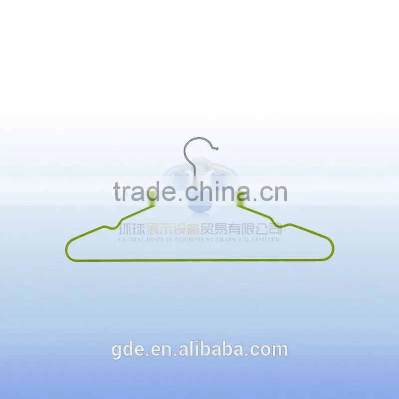 HQHP053 PVC coated wire non slip coordinate clothing hanger