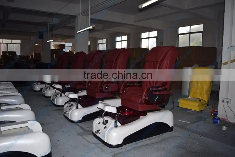 2016 Hot sale pipeless pedicure spa massage chair/pedicure spa chair glass bowl