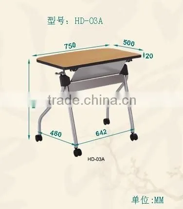 middle school folding student desk and chair HD03A-L
