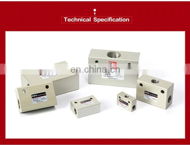SNS (KV series) hand brake hydraulic push pneumatic shuttle valve