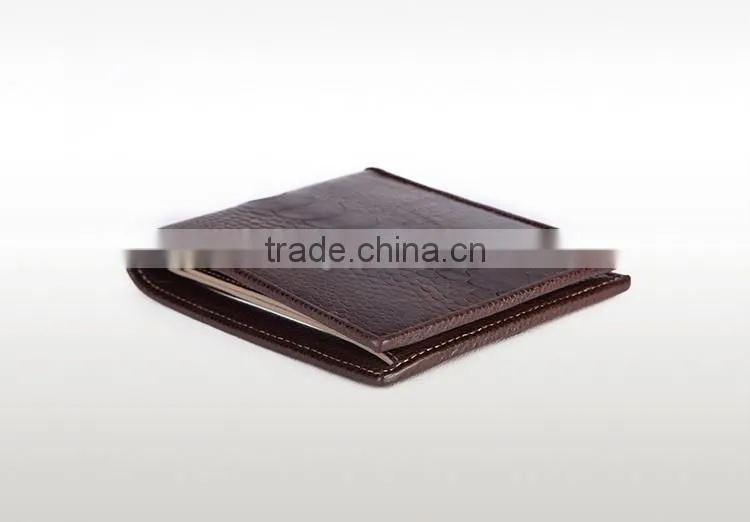 High Quality Custom Genuine Real Ostrich Leg Leather Small Wallet for men