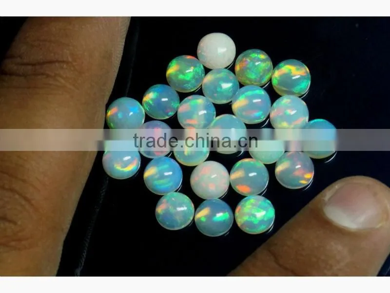 Natrual Ethiopian opal Cabochon Round 7mm wholesale price