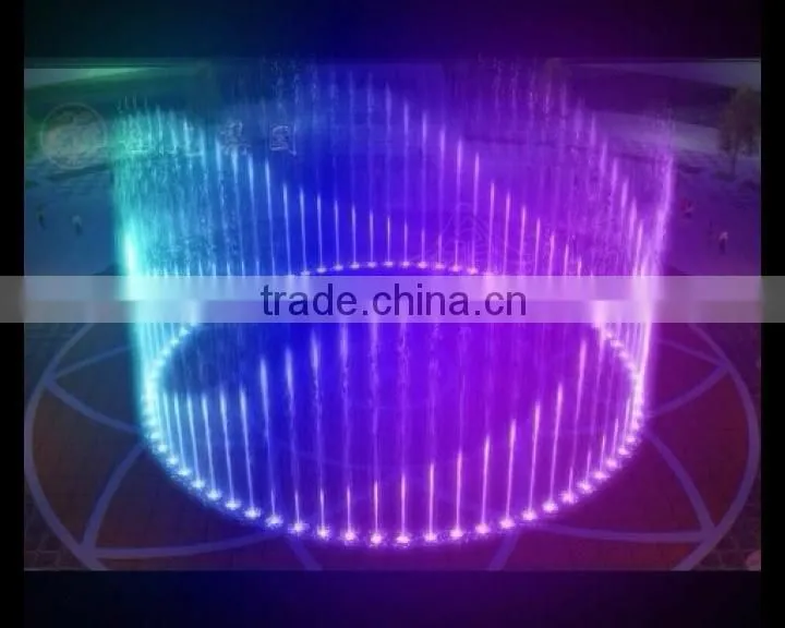 Dancing Fountain in Round Pool