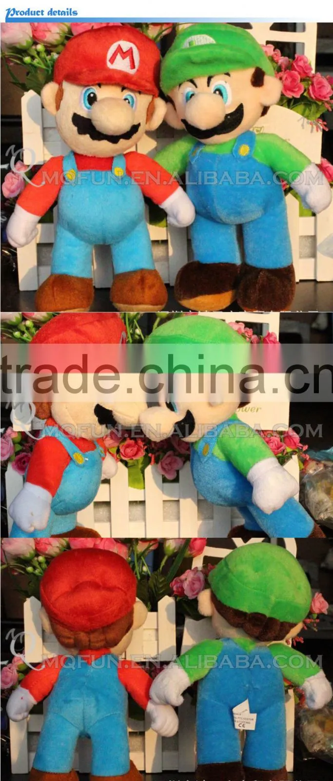 Mini Qute 42 cm Anime Game Cartoon Super mario stuffed plush dolls kids collection educational toys NO.MQ 042