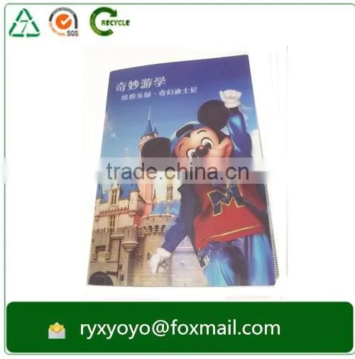 2016 high quality a4 pp hard plastic multi-pocket file folder