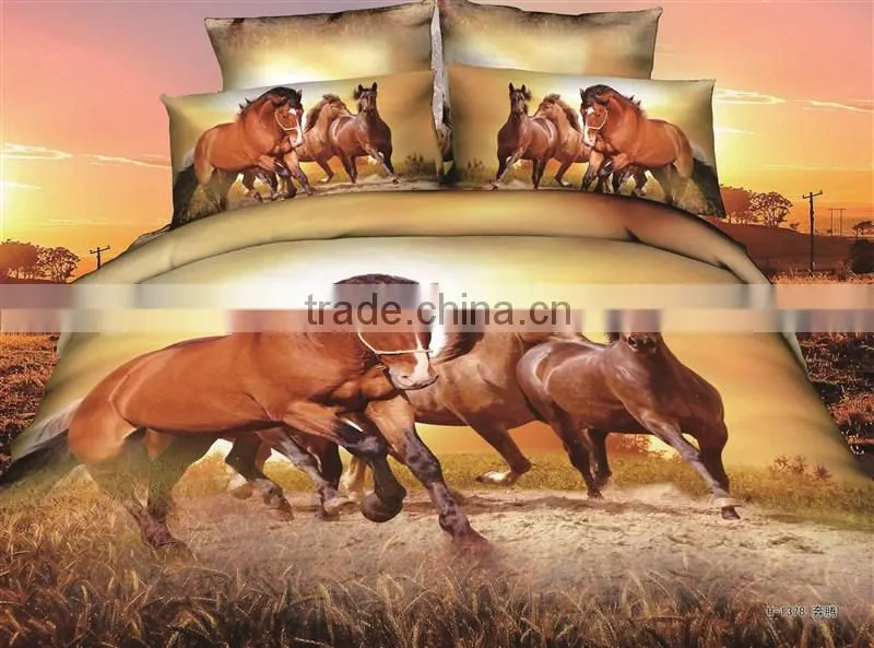 2016 Latest 3D cotton printed bedding of animal design