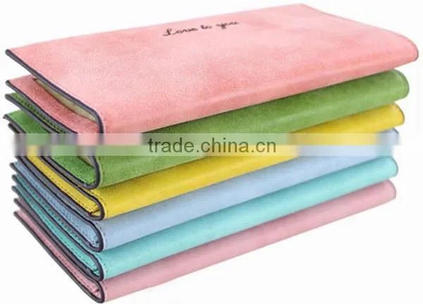 Pu wallet with frosted surface