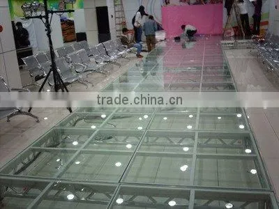 for T-Show new beautiful glass stage