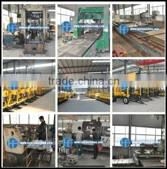 for water well and core drilling,crawler type HF180Y water boring machine,can drill depth up to 320m,easy operate