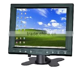 8'' new Innolux Panel 4-wire resistive touch screen monitor/ VGA/ Wireless/ PAL/NTSC