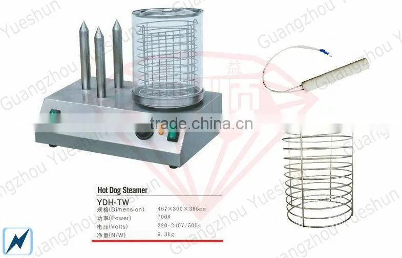 Stainless steel warmer muffin hot dog machine