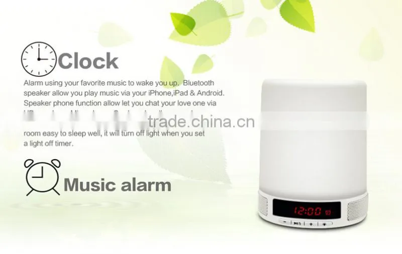 2015 home theater music system with LED light mini bluetooth wireless speaker