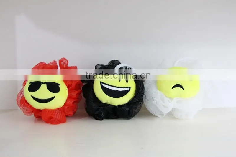 baby bath sponge funny faces ball