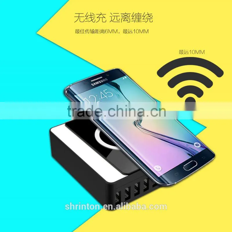 2015 New Products wireless Supper Powerful 60W 8 USB Ports Charger, Charging 8 Mobile Phones At The Same Time