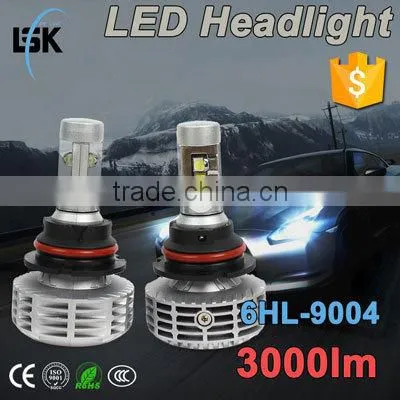 Newest G6 h7 25w 3000lm fanless h7 led headlights super bright all in one h7 led