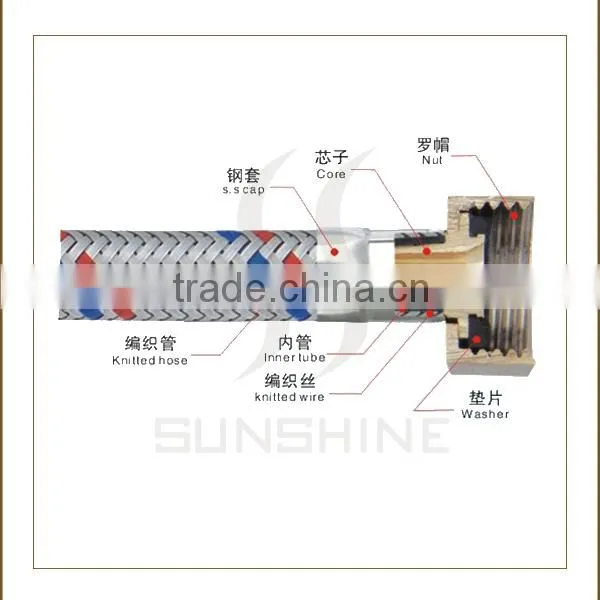 SMT-10205 Stainless steel braided water hose