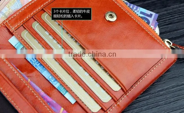 Top quality Soft genuine leather wallet 4 colors