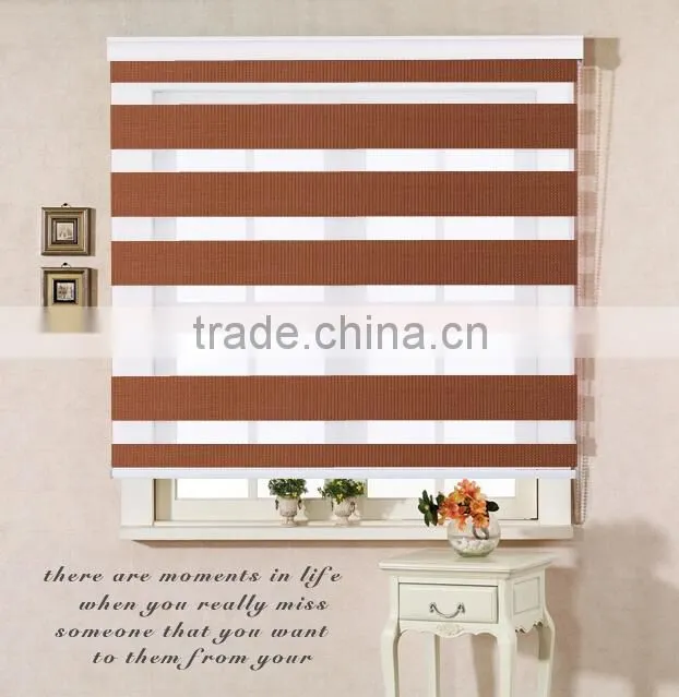 100%ployester fabric Blackout zebra roller blinds for window curtain