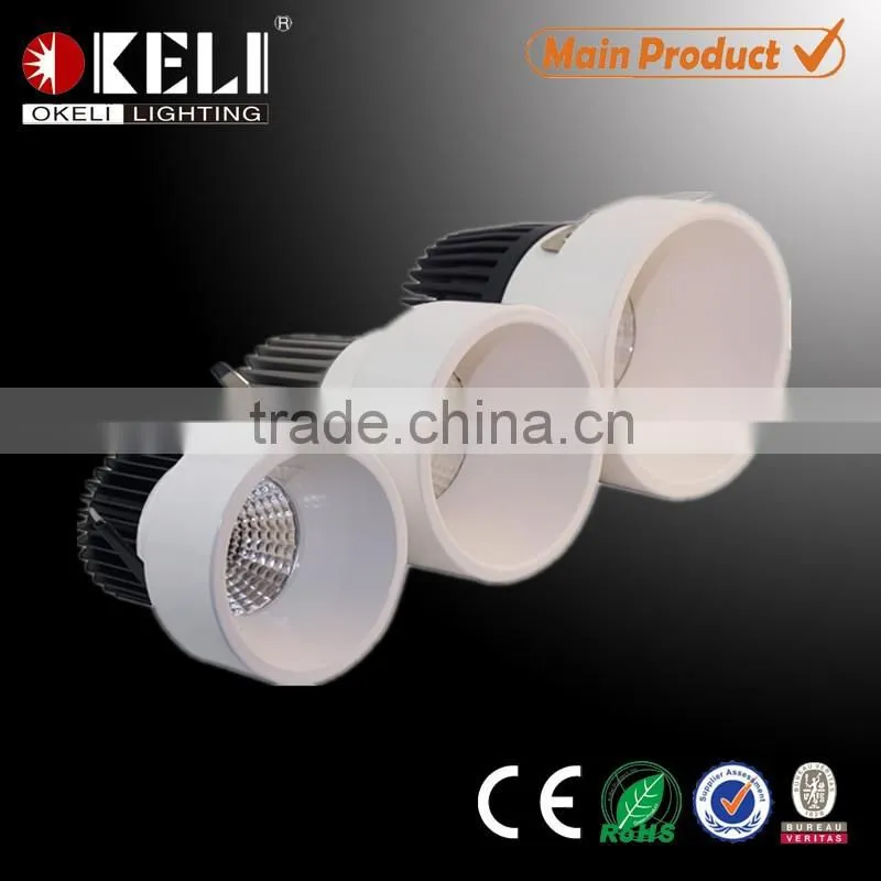 Easily installation round COB led recessed down light