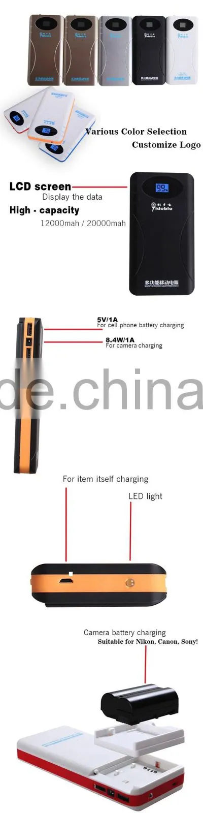2015 new product 20000mah power bank