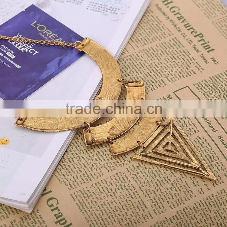 2016 Hot Vintage Geometric Triangle Jewelry Making Supplies Necklace