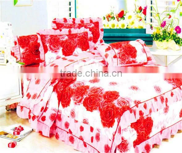 plain fabric polyester material big flower printing fabric/polyester brushed fabric for making sofa fabric with high quality