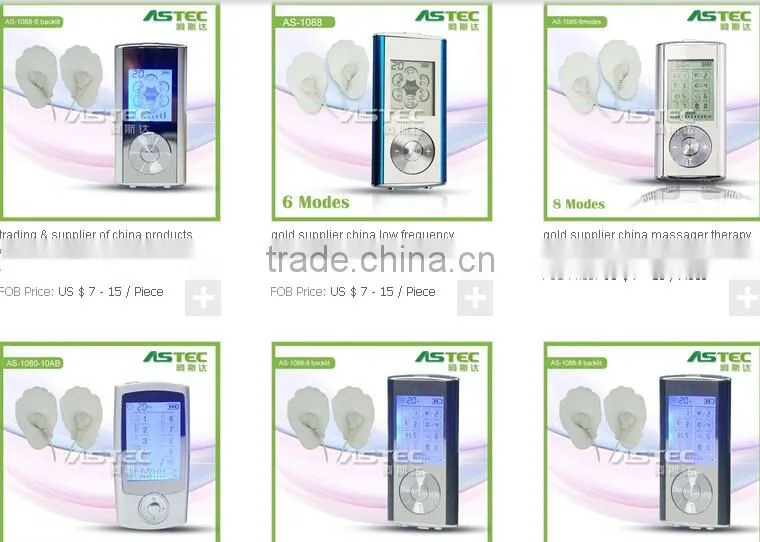 Rechargable touchscreen tens Unit 12-24modes