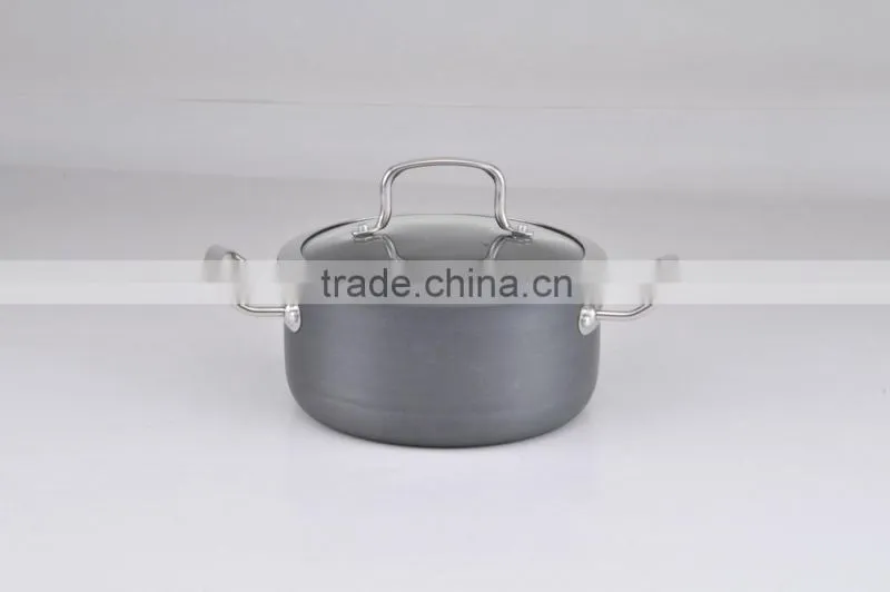 Hard-anadized Aluminum saucepan and casserole