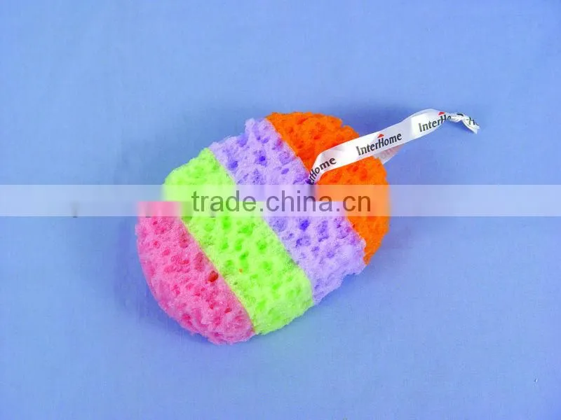 colorful fruit and flower shape cleaning sponge
