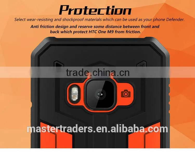 Original Nillkin Hanjiang II TPU PC Back Cover Protective Case For HTC One M9 MT-3540