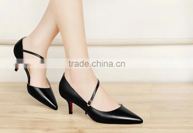 sexy middle heel italy design elegant high heel lady shoes