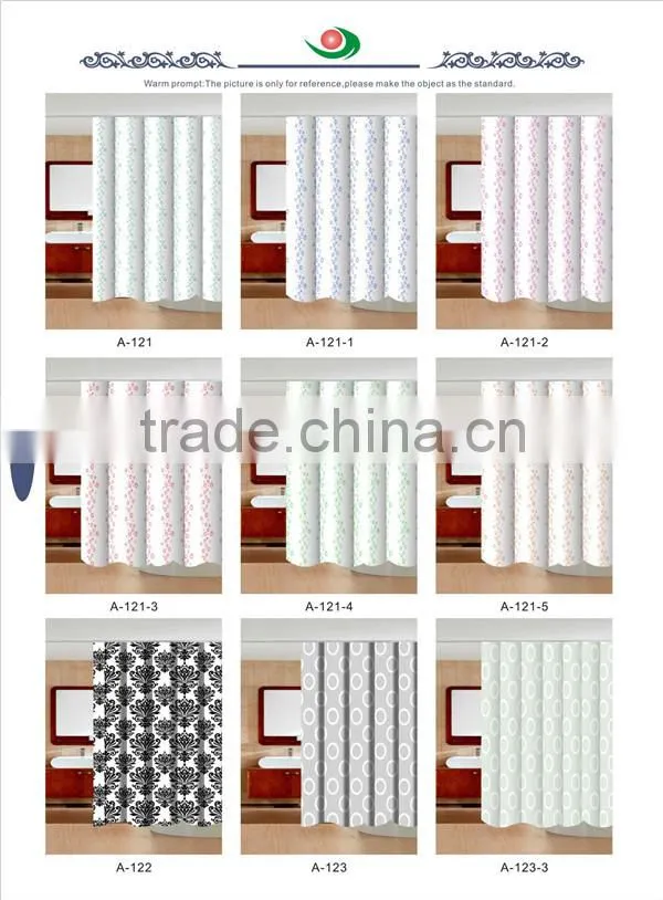 PVC Fancy Design Bathroom Curtain