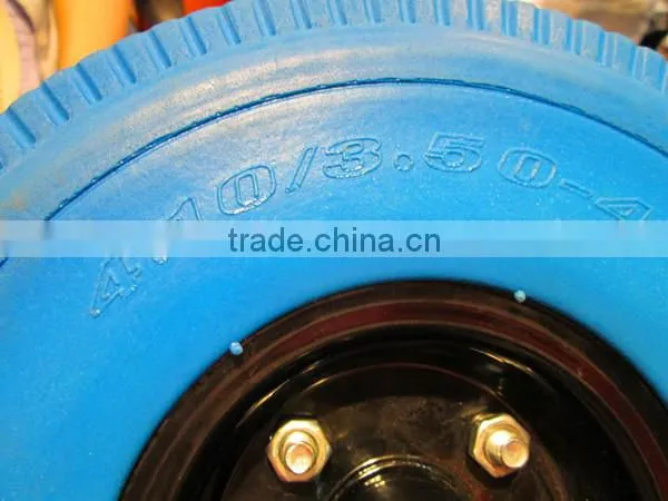 best qality pu foam wheel with bearing 4.10/3.50-4