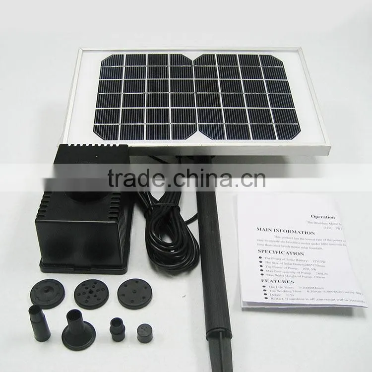 Fountain Solar Water Pump Kit 12v Water Pump