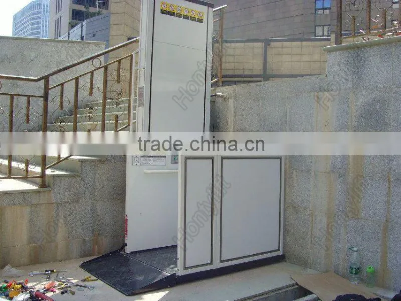 Outdoor electric wheelchair lift small elevator for homes with no rust ce price