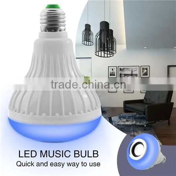 Smart wireless led bulb lighting bluetooth light bulb speaker 12w