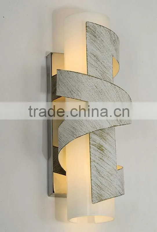 Black brush gold wall mounted torch light MB3306-2BK