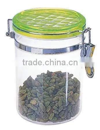 Clear Plastic Airtight Food Storage Canister