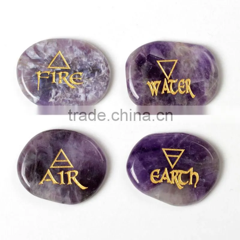 Natural Amethyst Reiki Healing Chakra Stones Set Wholesale