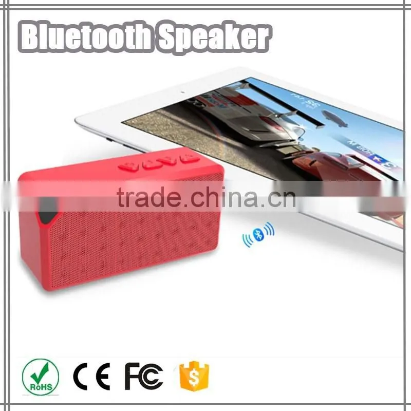 2016 hot selling mini portable bluetooth speaker
