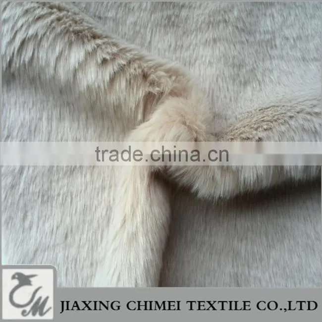 pile length 20mm khaki faux fur 100%acrylic faux fur