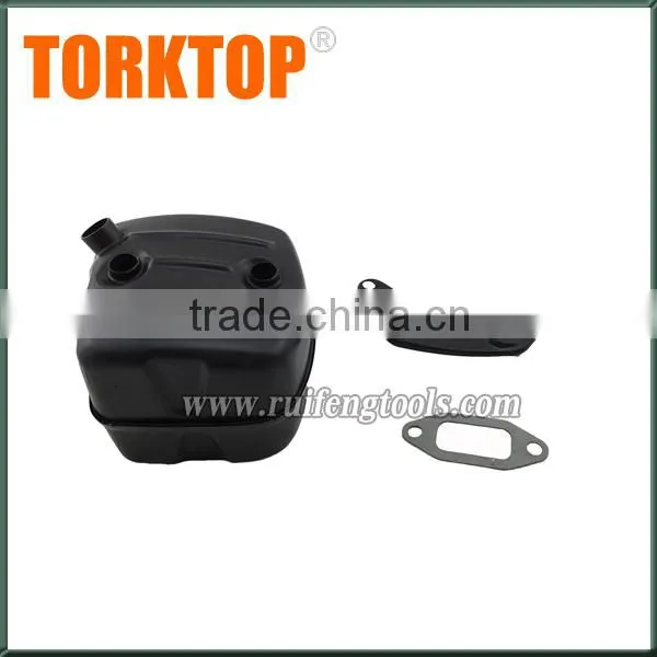 H365 H372 gasoline chain saw spare parts black plastic muffler for sale