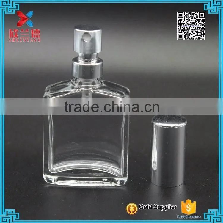 mini sample perfume glass bottle 15ml square shape