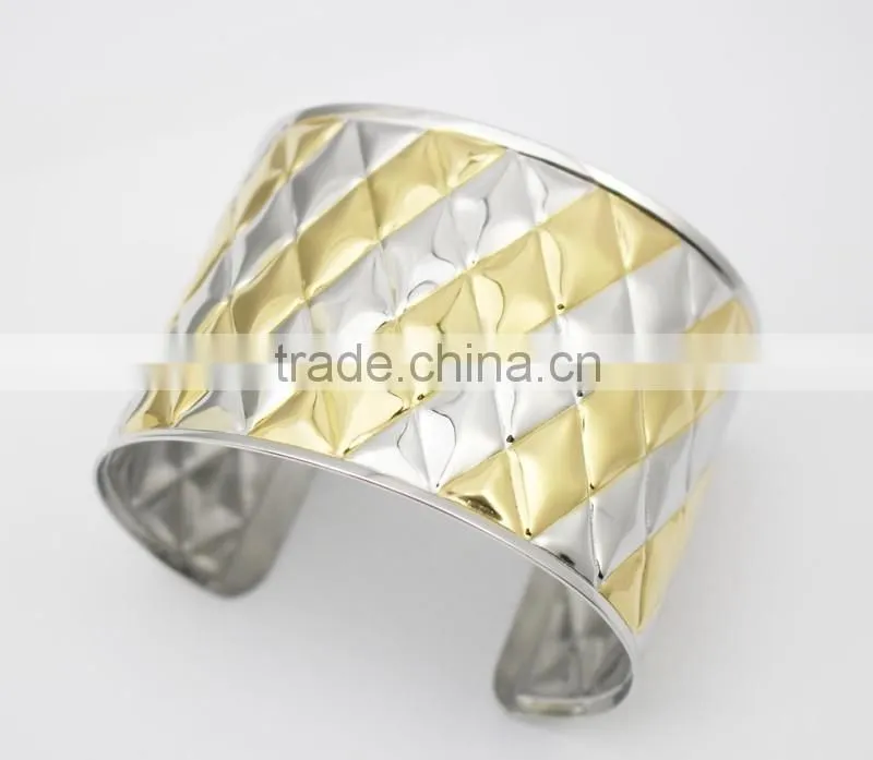 Stainless Steel Bangle Jewelry Engraved Cuff Bracelet