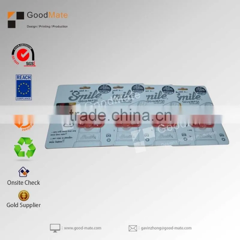 Lens cap clips packaging boxes