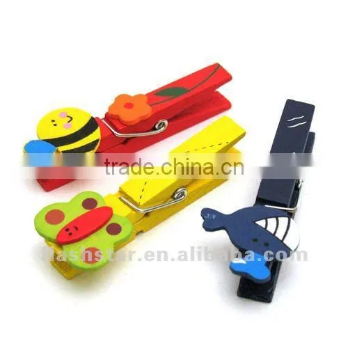 promotional cartoon bookmark wooden Cartoon clip