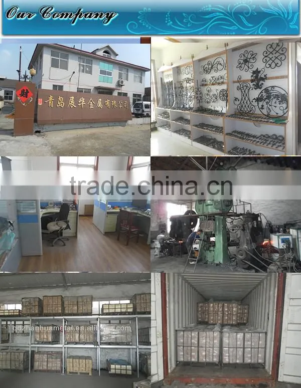 Decorative Carbon Steel Wrought Iron Railing Parts